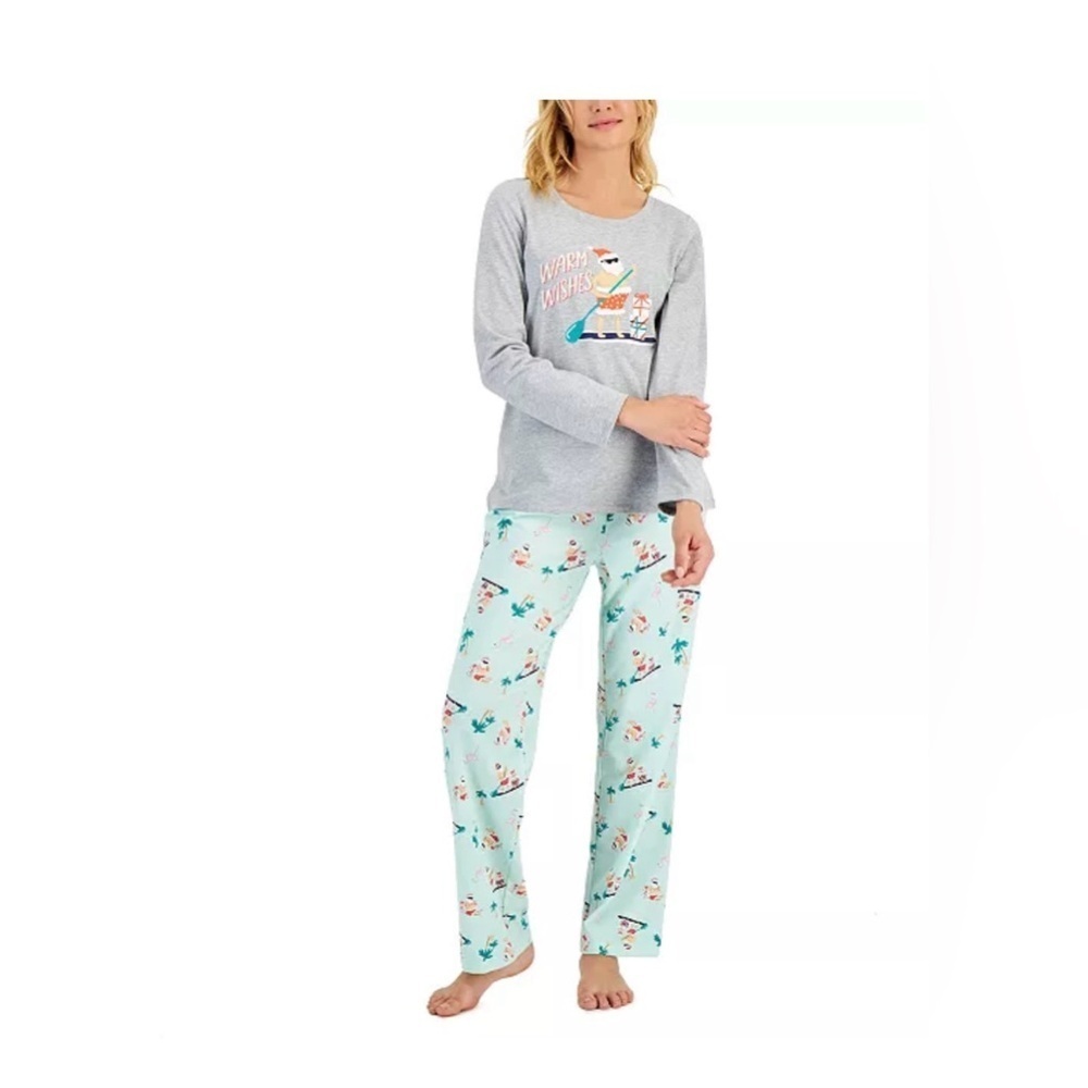 New Family Pajamas Matching Women's Tropical Santa Mix It Family Pajama …